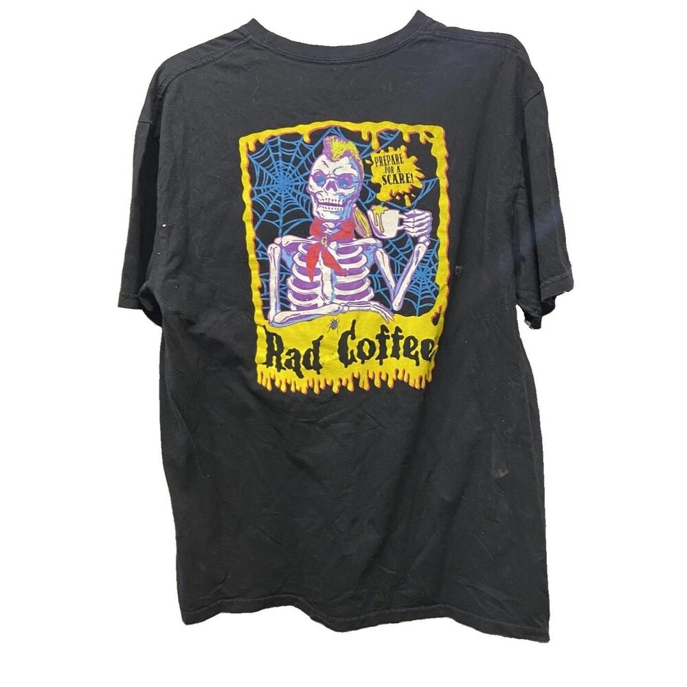 Rad Coffee Halloween Monsters Men's Shirt L black